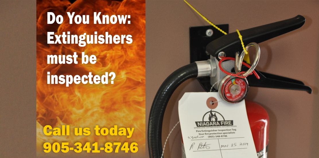 Extinguishers must be inspected